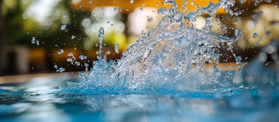 Splashing Water in a Pool.