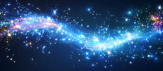 Obraz premium Abstract glowing cosmic stream.