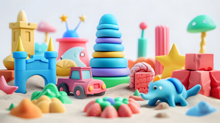Sand Toys to colorful 3D