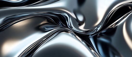 Abstract liquid metal texture.