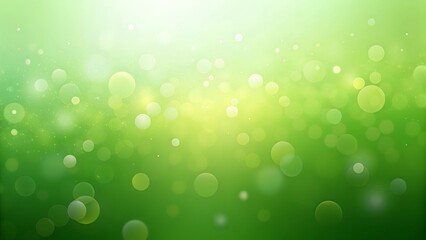 A dreamy green bokeh background with glowing light effects, creating a soft and vibrant abstract composition for design projects.