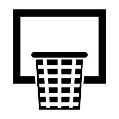 basketball hoop glyph icon