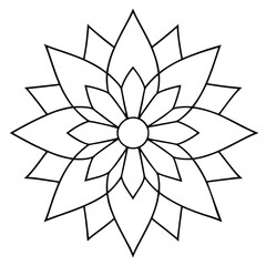 traditional  mandala art vector illustration