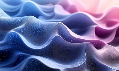 Obraz premium 3D Abstract Digital Waves, Generative AI