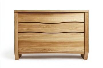 Isolated light wood dresser