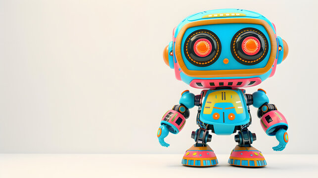 Robot toy colorful 3D