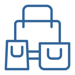 Fototapeta premium shopping bag color icon