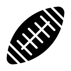 rugby game solid icon