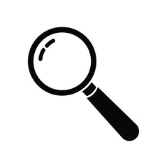 A sleek magnifying glass icon symbolizing discovery and exploration. Transparent design with simple line art, perfect for search, inspection, or analysis in science, research, or web browsing contexts