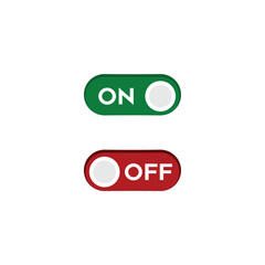 logo icon design vector on and of