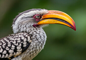 Obraz premium yellow billed hornbill in tree
