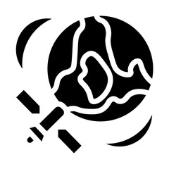 satellite signal solid style