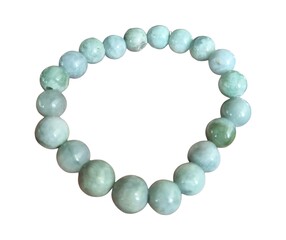 Chinese green jade marble bracelet