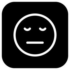 Editable bored expression emoticon vector icon. Part of a big icon set family. Part of a big icon set family. Perfect for web and app interfaces, presentations, infographics, etc