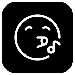 Editable whistle expression emoticon vector icon. Part of a big icon set family. Part of a big icon set family. Perfect for web and app interfaces, presentations, infographics, etc
