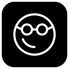 Editable smart glasses expression emoticon vector icon. Part of a big icon set family. Part of a big icon set family. Perfect for web and app interfaces, presentations, infographics, etc