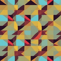 Obraz premium Abstract Geometric Textile Design 