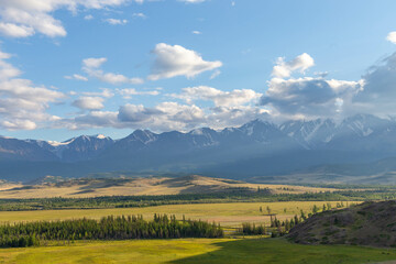 Obraz premium The Kurai steppe. Altai republic, Russia