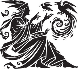 Storyteller Vector Illustration