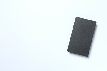 Paper card on white background