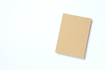 Paper card on white background
