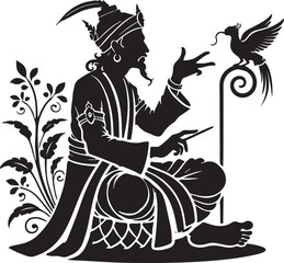 Storyteller Vector Illustration