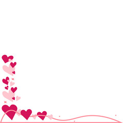 Valentine Heart Border Corner