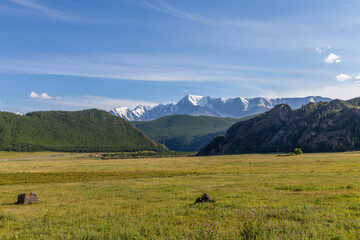 The Kurai steppe. Altai republic, Russia