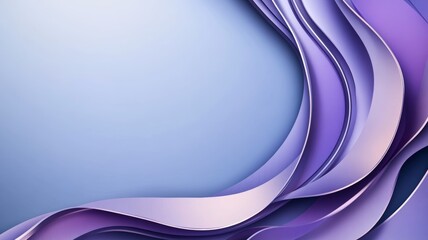 Obraz premium Abstract Purple Waves Background Design, Modern Style, Elegant and Smooth Curves, Digital Art, Purple Hues, Violet Shades, 3D Render