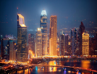 Obraz premium 都会の夜景
