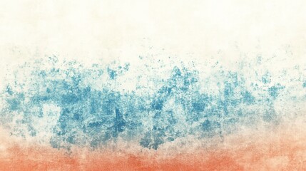 Obraz premium Abstract Watercolor Painting: Teal and Orange Hues
