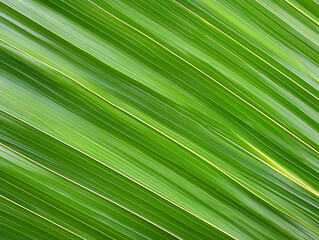 Obraz premium palm leaf texture natural tropical green leaf close up