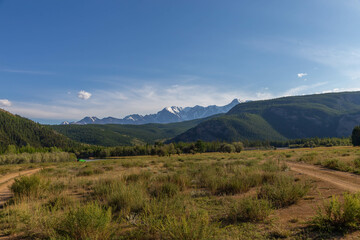 The Kurai steppe. Altai republic, Russia