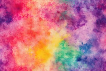 Fototapeta premium Vibrant Rainbow Tie-Dye Fabric Texture Background