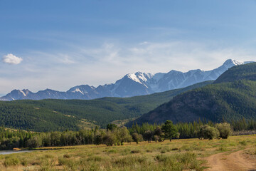 The Kurai steppe. Altai republic, Russia