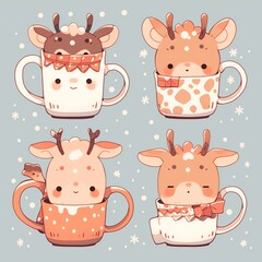 Kawaii Mug Collection: Adorable and Whimsical Coffee Cup Characters