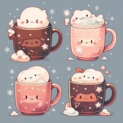 Kawaii Mug Collection: Adorable and Whimsical Coffee Cup Characters