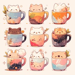 Kawaii Mug Collection: Adorable and Whimsical Coffee Cup Characters