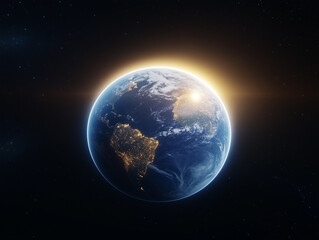 Planet Earth hud hologram , Digital Data and Technology 3D Globe