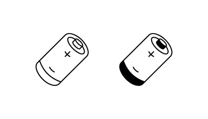 Batter icon design with white background stock illustration