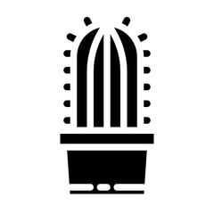 cactus plant solid icon