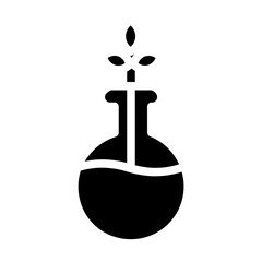 seed research solid icon