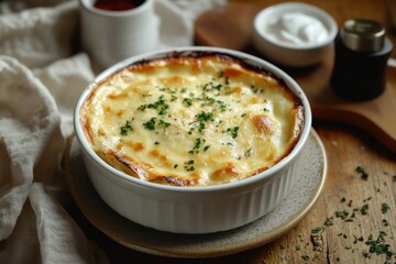 A serene outdoor dining setup featuring a gourmet meal and wine, surrounded by nature.