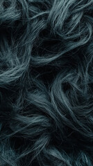 Fototapeta premium Textured dark teal fibers close up for abstract background or textile design