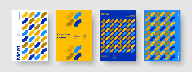 Geometric Book Cover Design. Modern Business Presentation Template. Abstract Report Layout. Brochure. Poster. Banner. Background. Flyer. Leaflet. Portfolio. Handbill. Brand Identity. Advertising