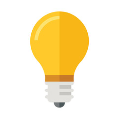 LED Bulb Vector Art Illustration - Electric Light Icon Design