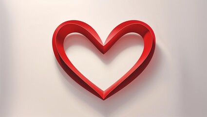 A Delicate, Symmetrical Heart Shape with Soft, Elegant Curves, Subtly Embellished with Intricate Patterns, Evoking a Sense of Balance, Harmony, and Tender Affection