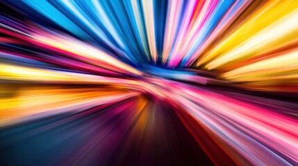 Vibrant Light Trails: A Symphony of Color and Motion