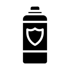 protective medicine solid icon