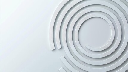 Fototapeta premium Brushed abstract background idea. Minimalistic design featuring concentric circles in a soothing, neutral color palette.